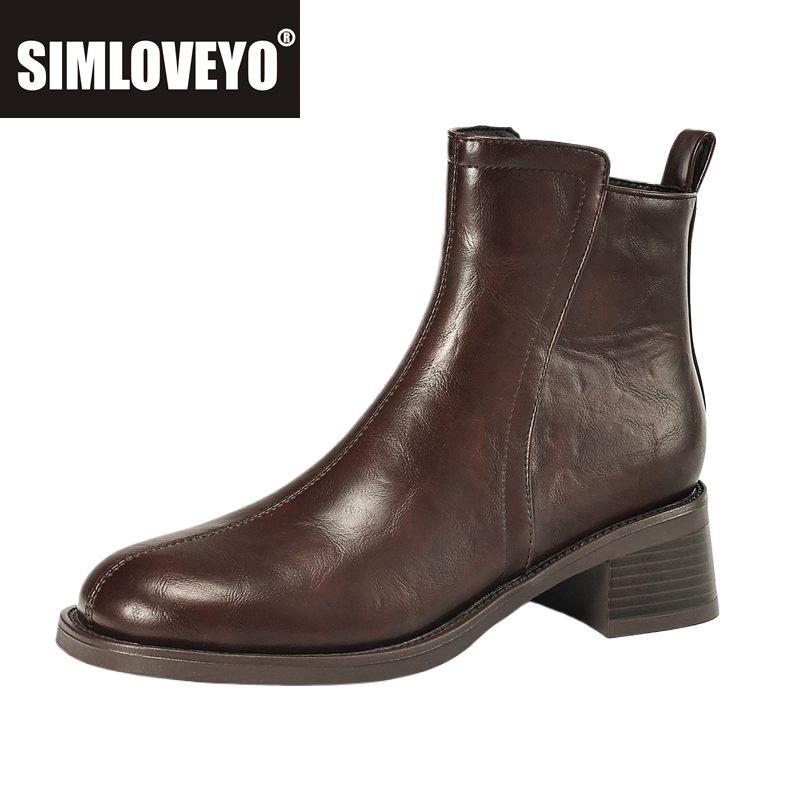 SIMLOVEYO Classic Female Ankle - đánh giá và giá Block Heel Ankle Boots