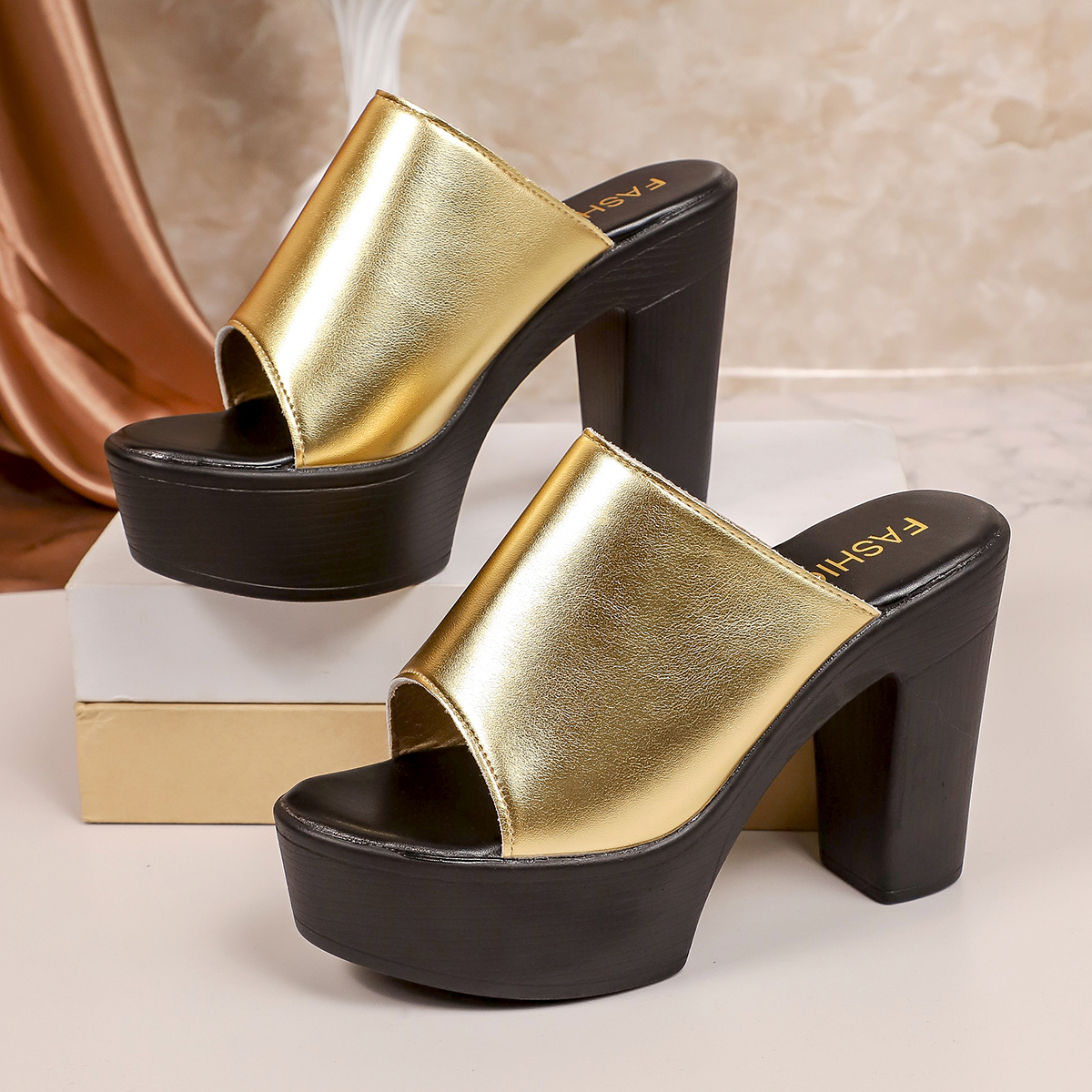 Summer Women Mule Shoes Solid - đánh giá và giá Platform Sneakers Chunky