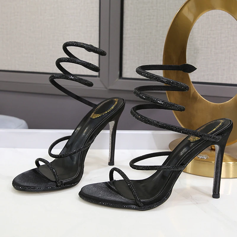 Eilyken Fashion Style Crystal - đánh giá và giá Ankle Strap Heels