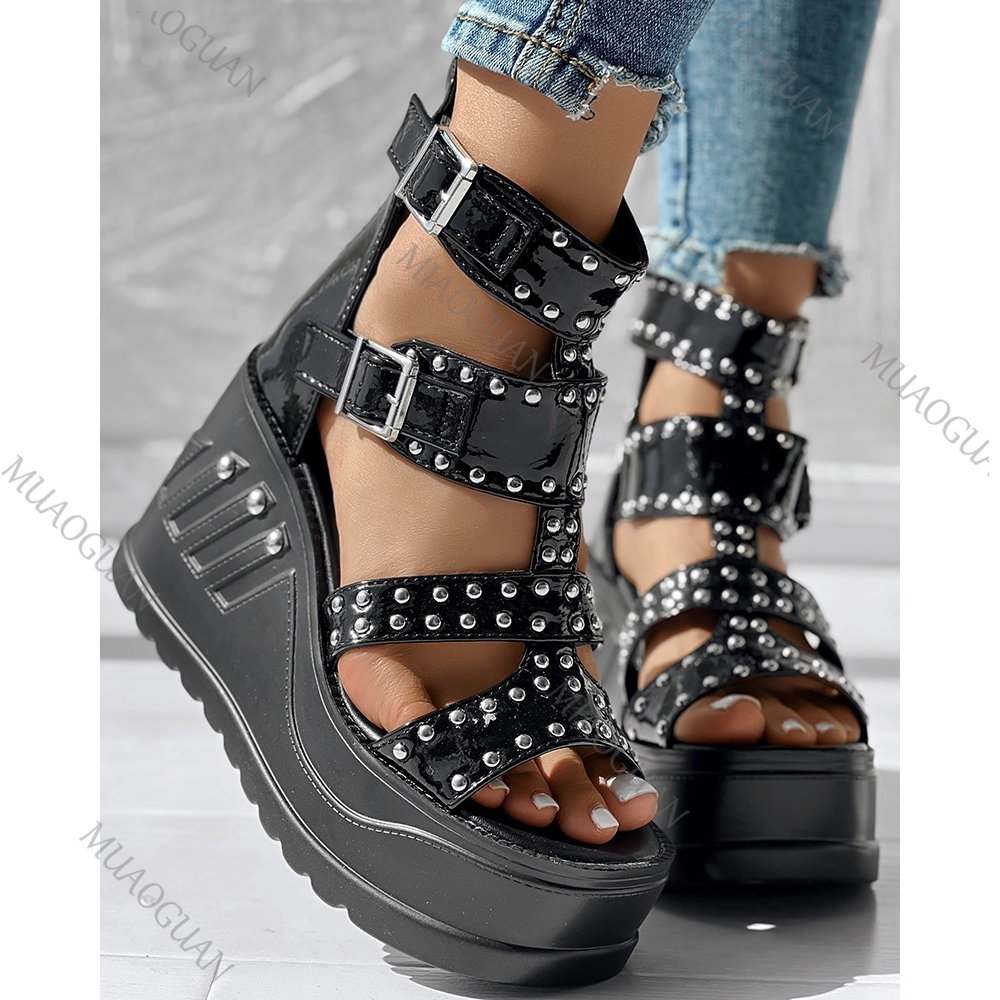 Fashion Women Peep Toe Black S - đánh giá và giá Block Heel Ankle Boots