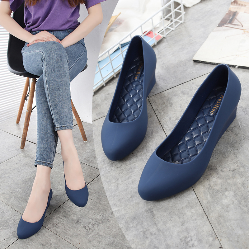 Resillee Women Navy Blue Wedge - đánh giá và giá Women'S Shoes Water Resistant