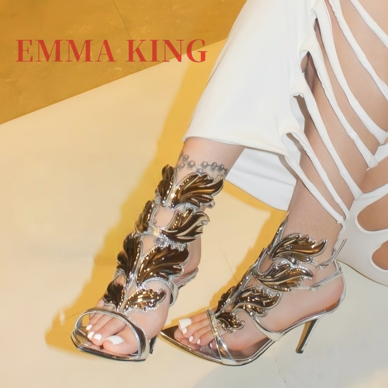 Women's Metallic Winged High H - đánh giá và giá Ankle Strap Heels