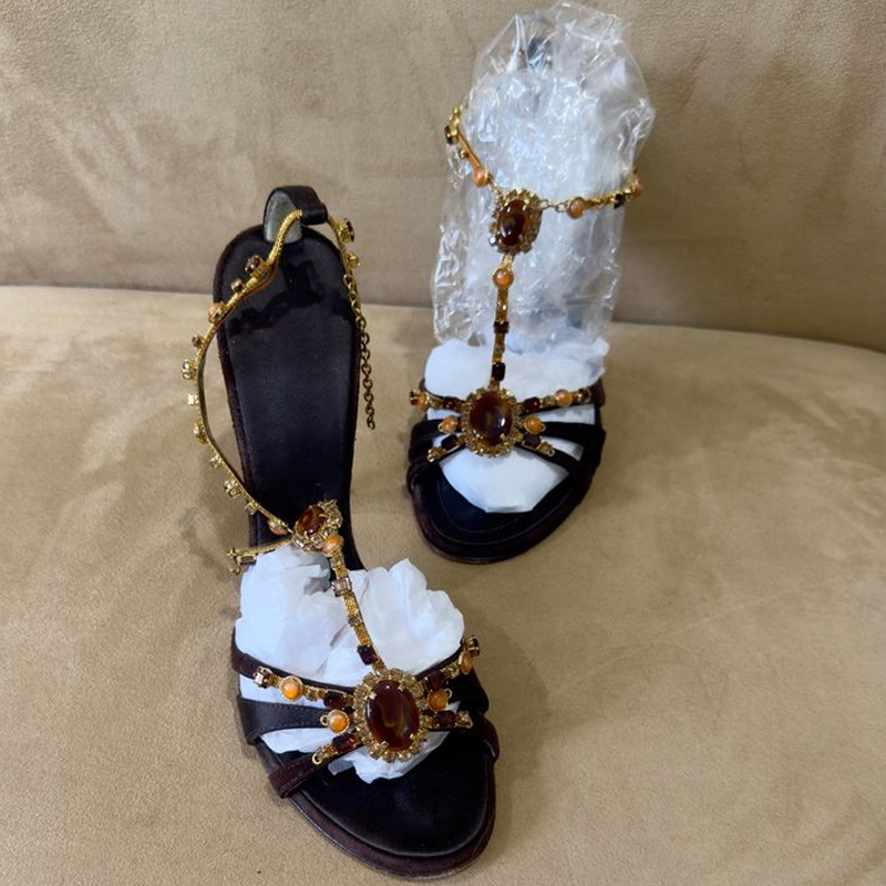 Rhinestone Open Toe Cross Stra - đánh giá và giá Women'S Shoes Peep Toe