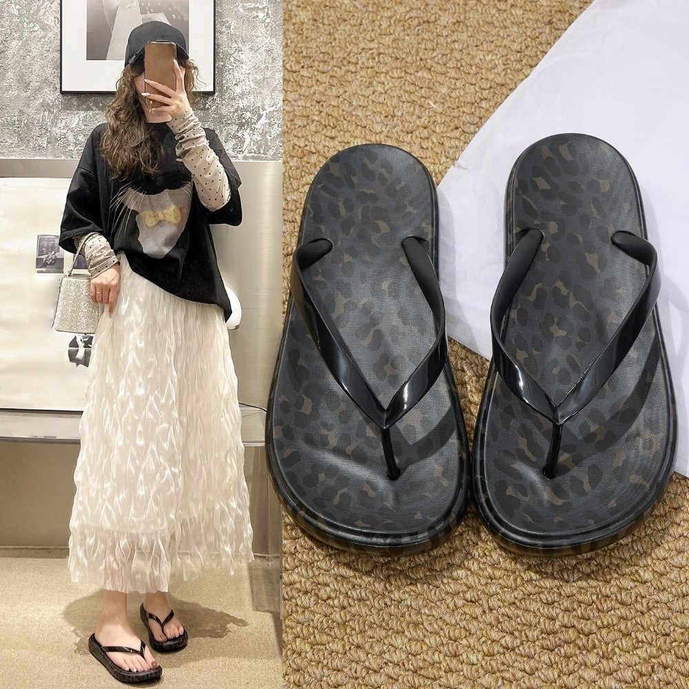 Simple All Match Leopard Flip - đánh giá và giá Women'S Shoes For Flat Feet