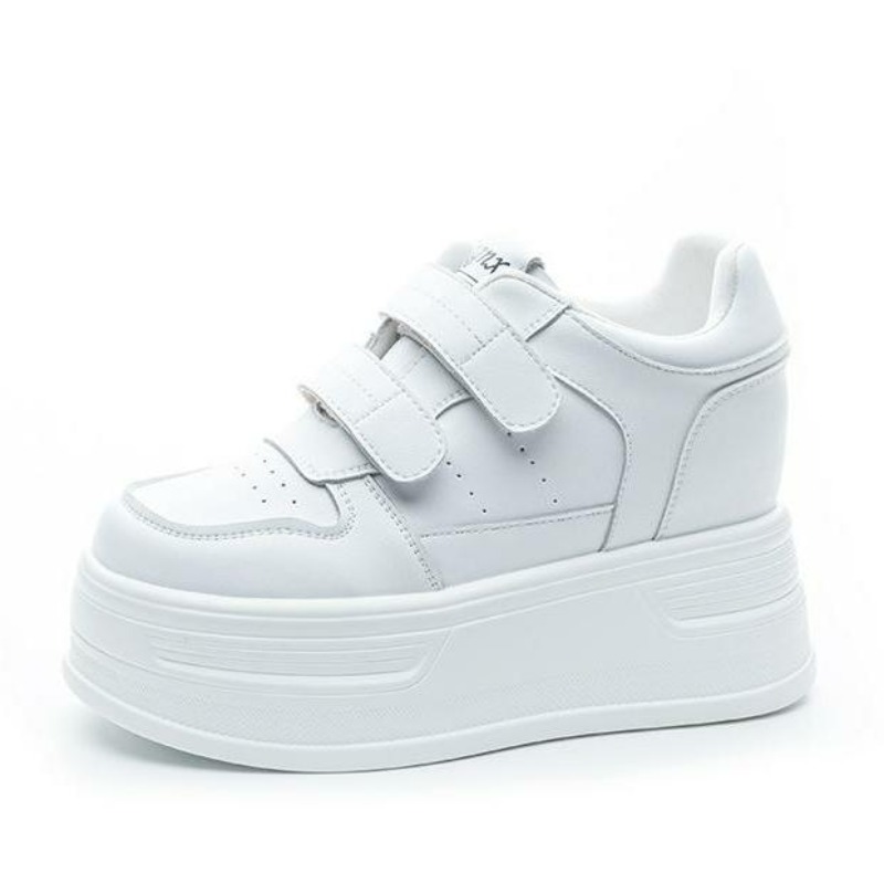 10CM Cow Genuine Leather Autum - đánh giá và giá Platform Sneakers Chunky