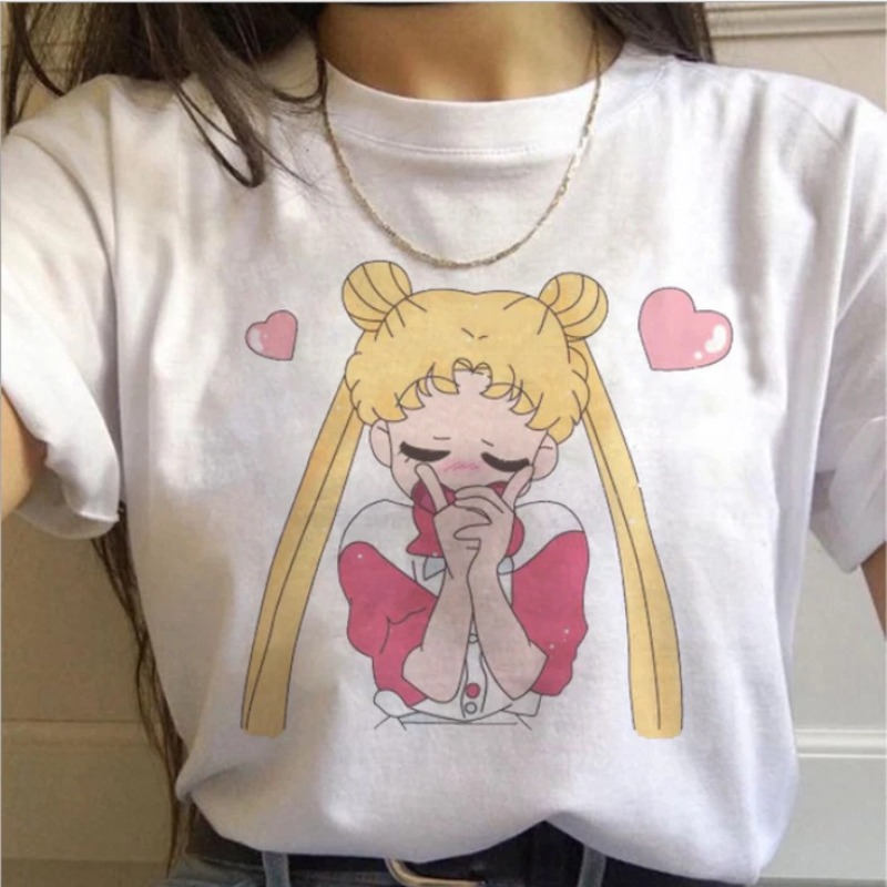 T Shirt 90s Anime Sailor Moon - đánh giá và giá Women'S Shoes In The 90S