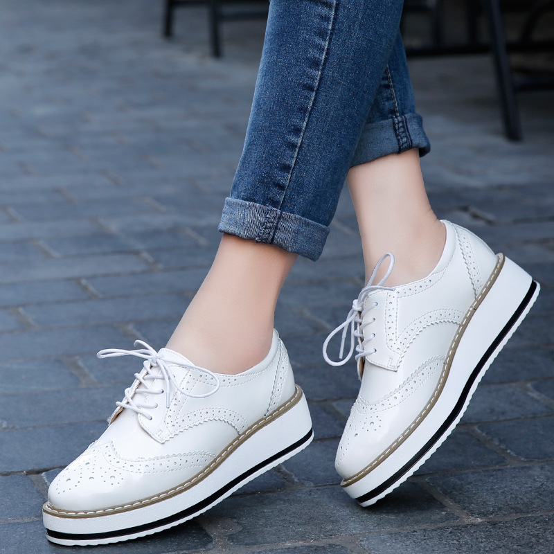 Women Loafers Shoes Leather Th - đánh giá và giá Espadrille Wedge Shoes