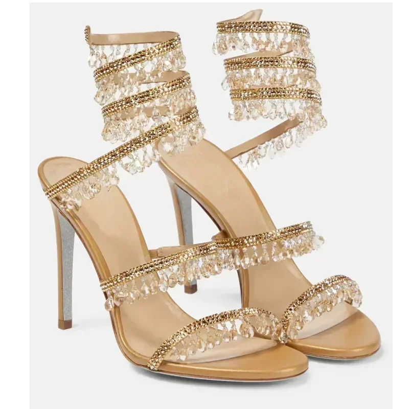 2026Women's New Water Diamond  - đánh giá và giá Ankle Strap Heels