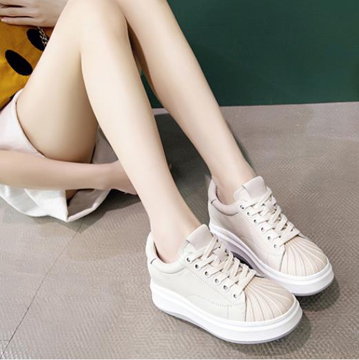8CM New Platform Genuine Leath - đánh giá và giá Platform Sneakers Chunky