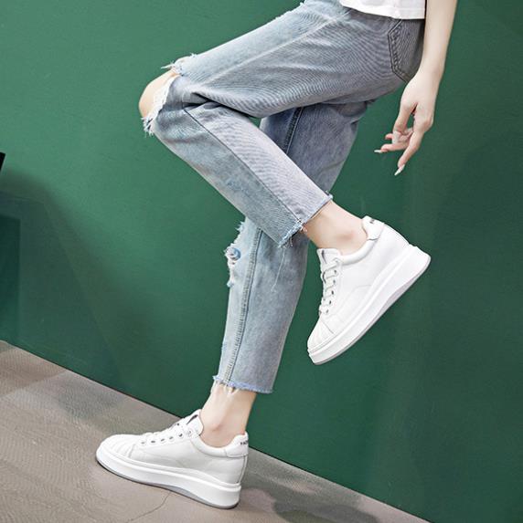 8CM New Platform Genuine Leath - đánh giá và giá Platform Sneakers Chunky
