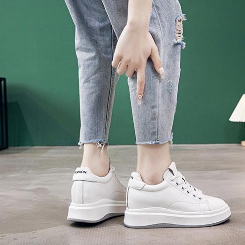 8CM New Platform Genuine Leath - đánh giá và giá Platform Sneakers Chunky