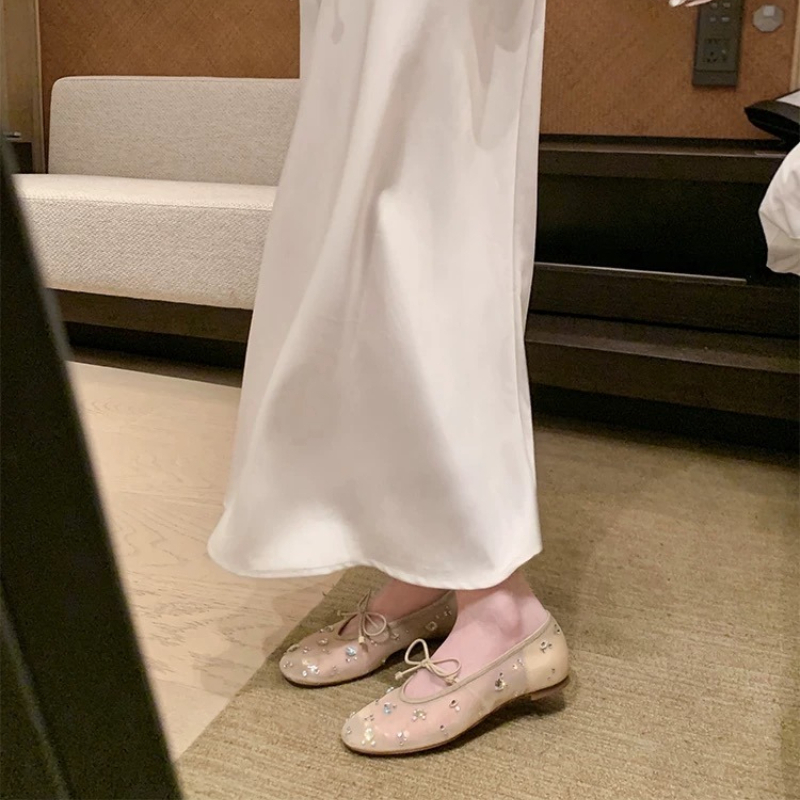 Diamond Luxury Mesh Mules Sand - đánh giá và giá Square Toe Mule