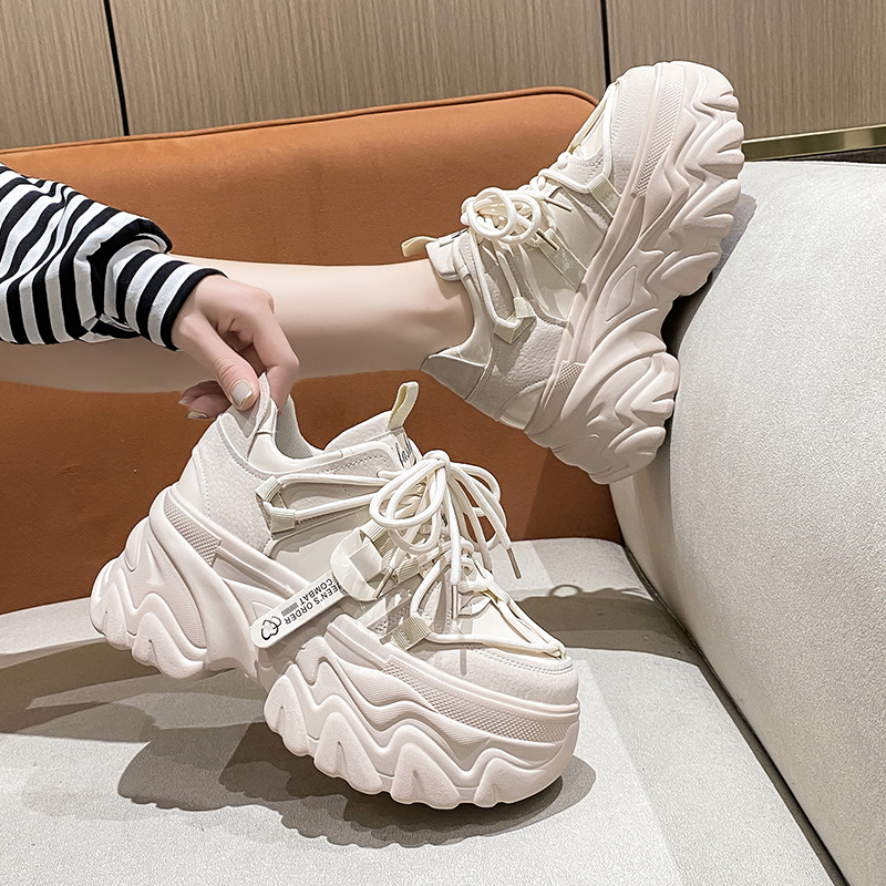 Autumn Breathable Thick Bottom - đánh giá và giá Platform Sneakers Chunky