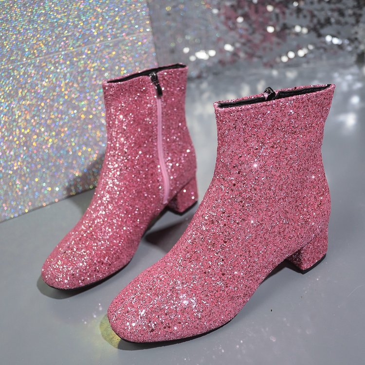 Fashion Women's Boots Bling So - đánh giá và giá Block Heel Ankle Boots
