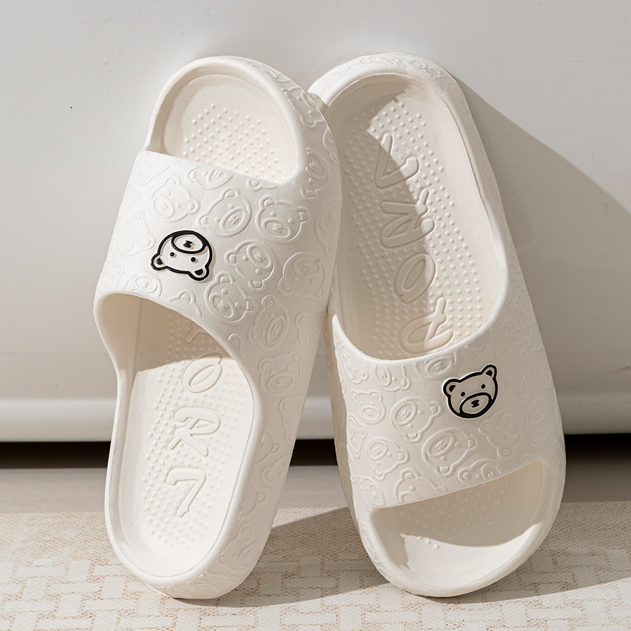 Printting Cute Bear Women Slip - đánh giá và giá Women Shoes Size To Men