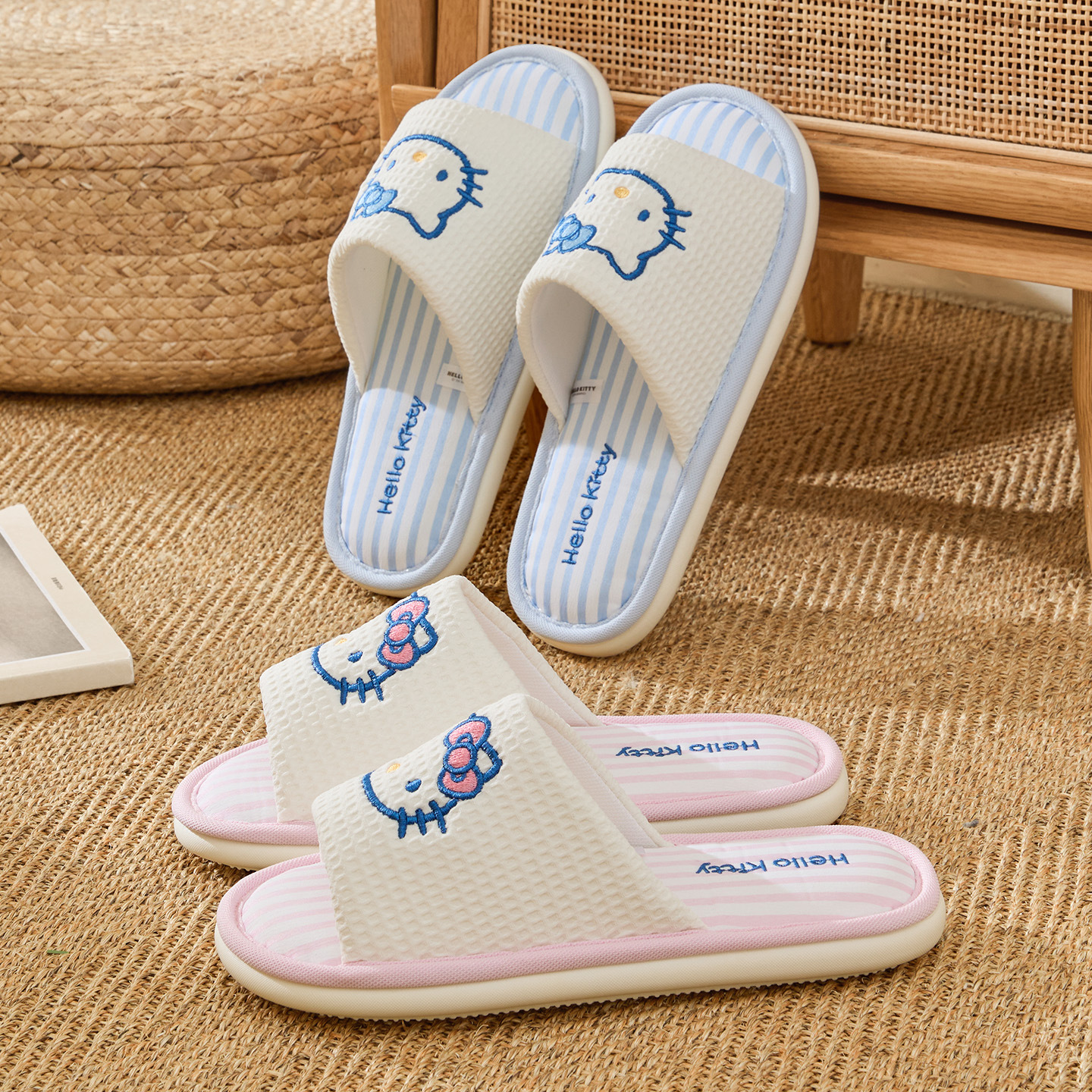 Cartoon Kuromi Linen Slippers  - đánh giá và giá Women'S Shoes For Flat Feet