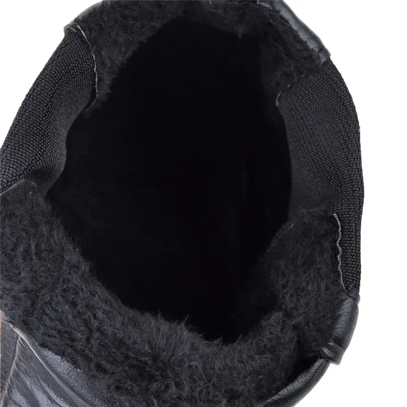 Big Size Winter Women Chelsea  - đánh giá và giá Block Heel Ankle Boots