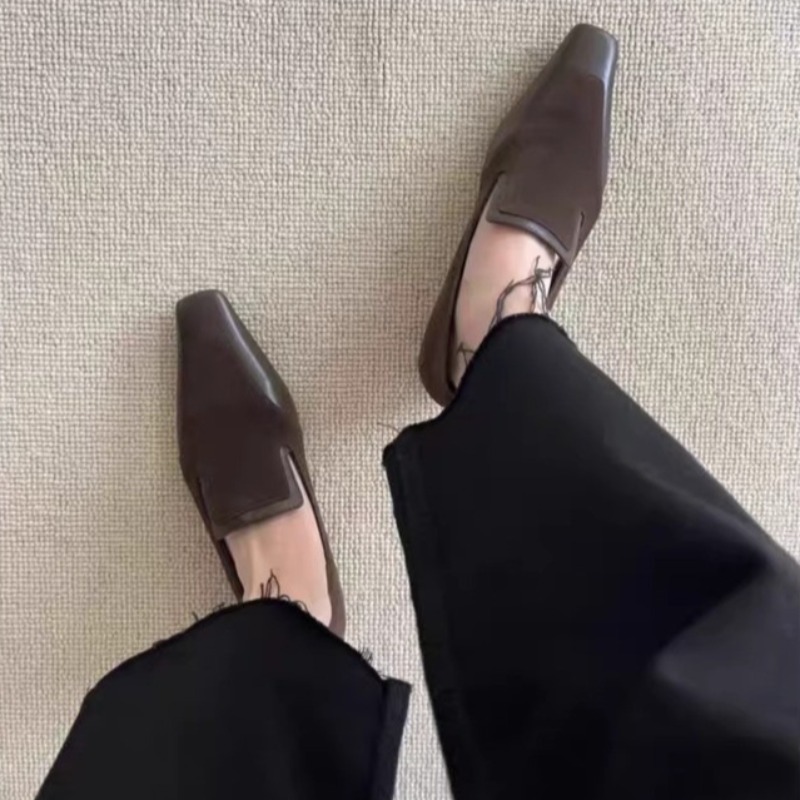 Retro Square Toe Deep Mouth Sl - đánh giá và giá Women'S Heels