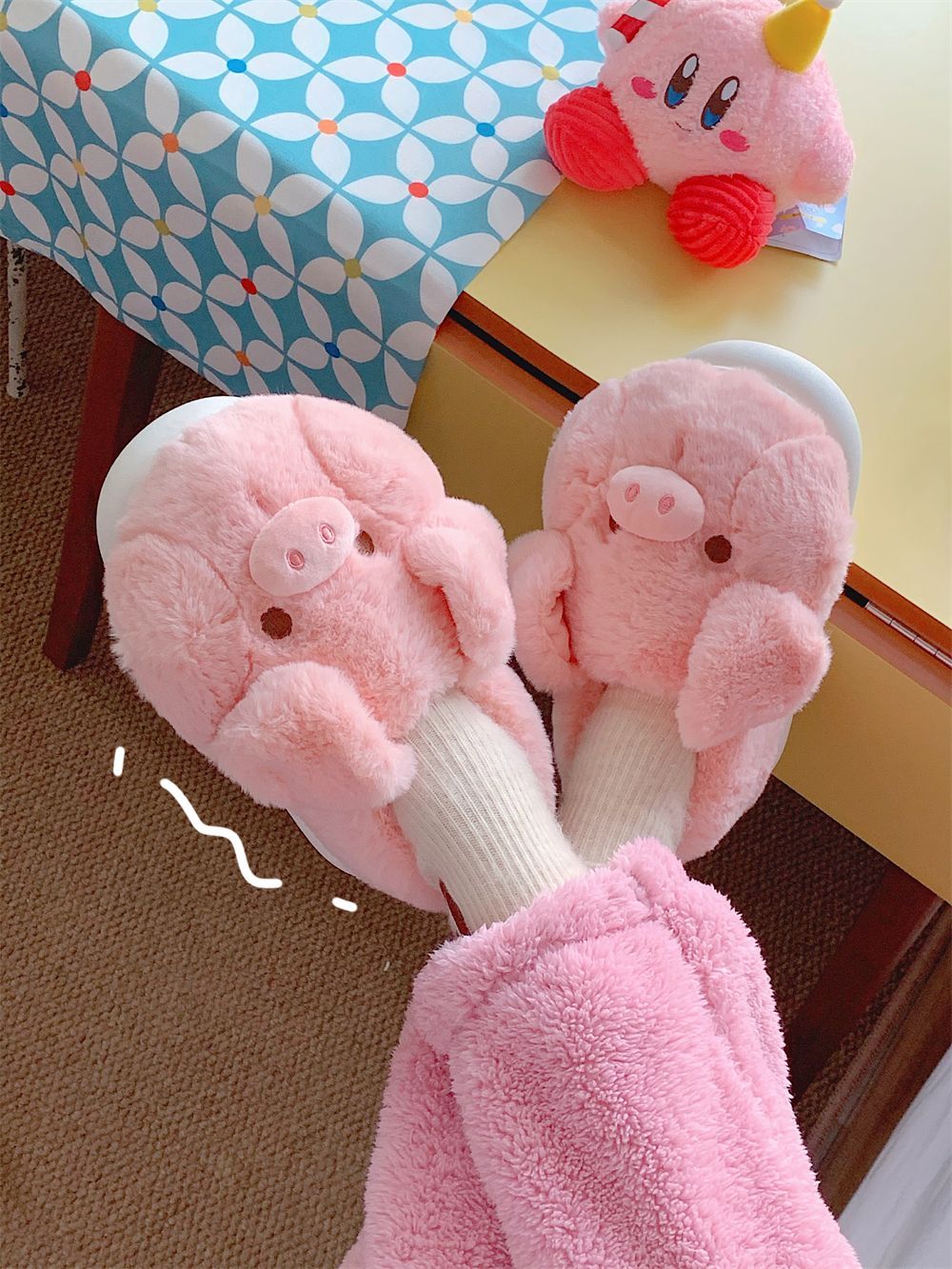 Feerldi Pink fluffy pig slippe - đánh giá và giá Women'S Shoes For Flat Feet