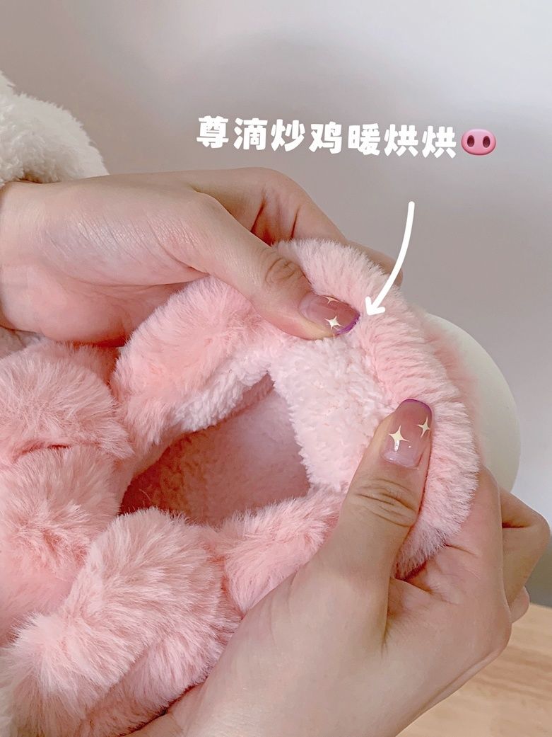 Feerldi Pink fluffy pig slippe - đánh giá và giá Women'S Shoes For Flat Feet