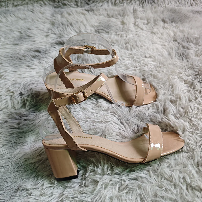 Women Chunky Sandals New Summe - đánh giá và giá Low Block Heel Pump