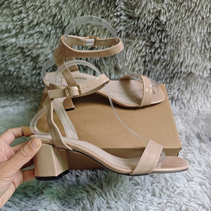 Women Chunky Sandals New Summe - đánh giá và giá Low Block Heel Pump