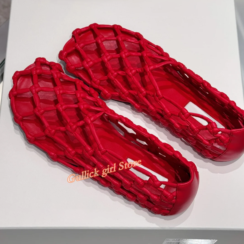 French Woven Mesh Hollow flat  - đánh giá và giá Women'S Shoes For Flat Feet