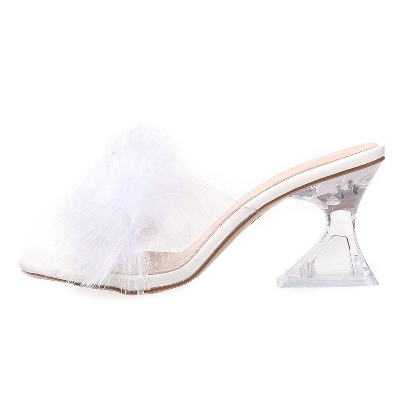 2025 New Elegant Sexy Feather  - đánh giá và giá Ankle Strap Heels