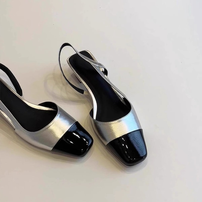 Women's Real Cowhide Sandals S - đánh giá và giá Low Block Heel Pump