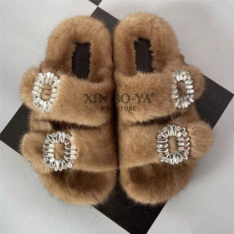 Mink Slippers Winter Women's S - đánh giá và giá Women Shoes Mk