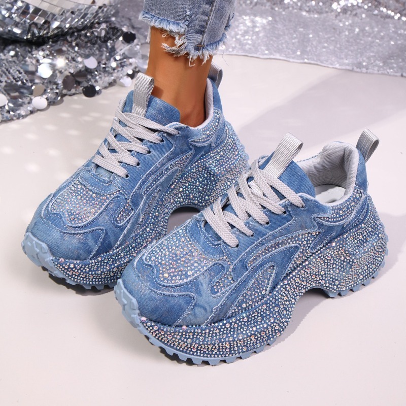 Fashion Rhinestone Women's Chu - đánh giá và giá Platform Sneakers Chunky