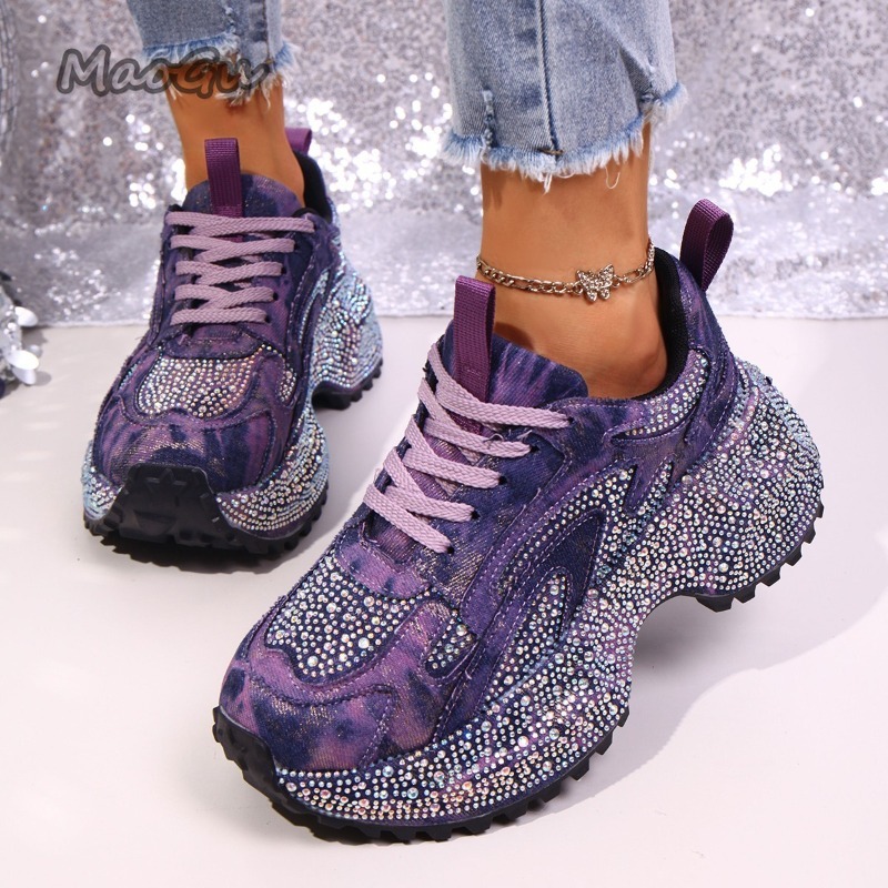 Fashion Rhinestone Women's Chu - đánh giá và giá Platform Sneakers Chunky