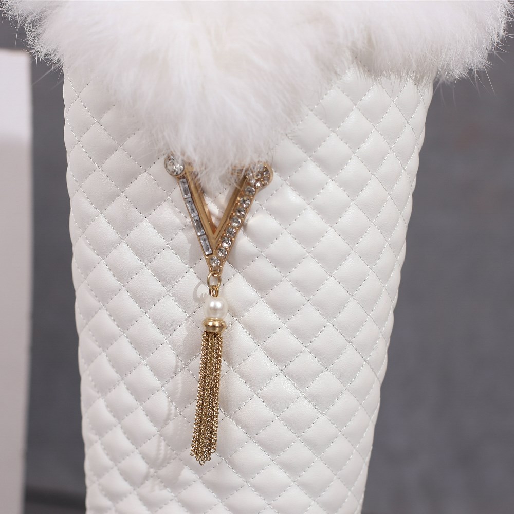 Winter Women Fur Knee High Boo - đánh giá và giá Block Heel Ankle Boots