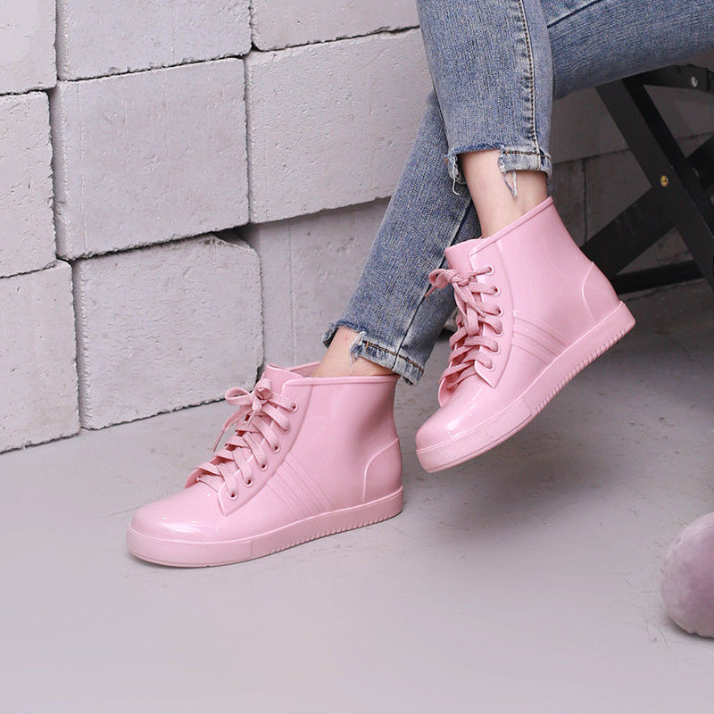 Fashion Lace Up Rainshoes Wome - đánh giá và giá Women'S Shoes Water Resistant