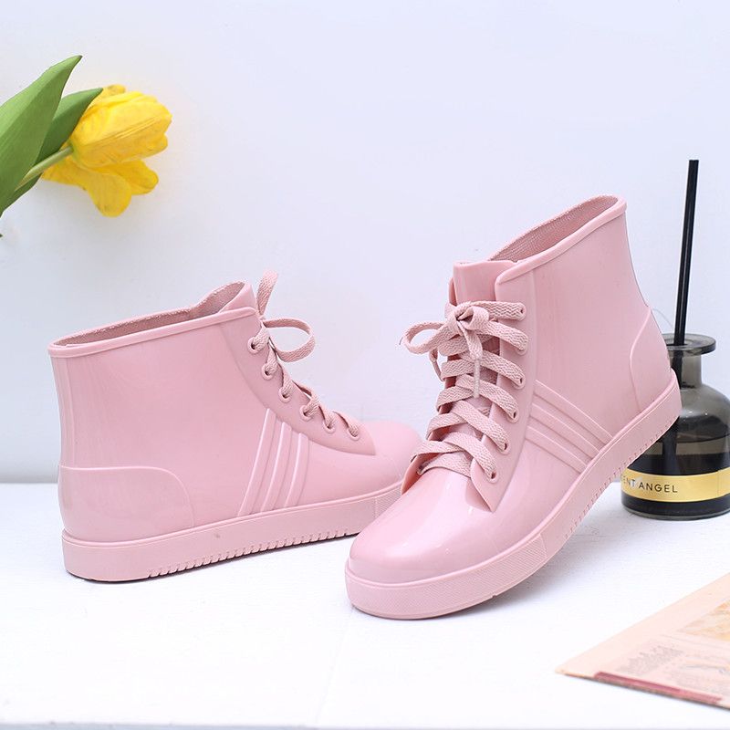Fashion Lace Up Rainshoes Wome - đánh giá và giá Women'S Shoes Water Resistant