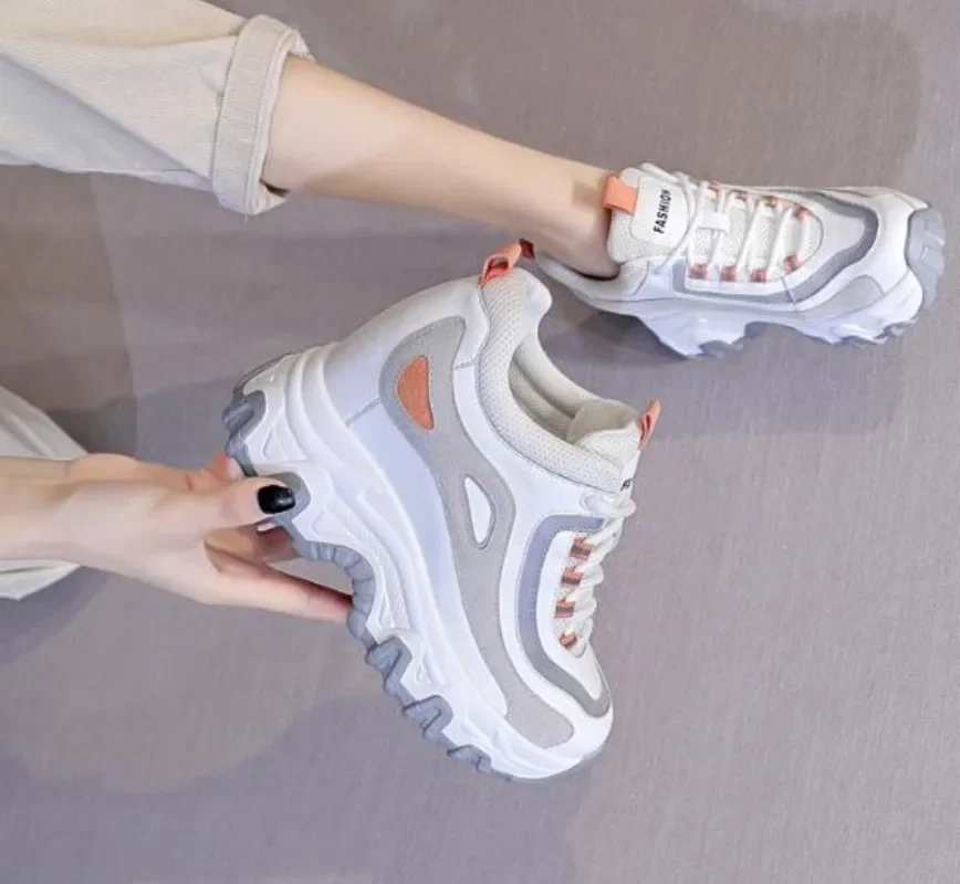 9CM Genuine Leather Platform W - đánh giá và giá Platform Sneakers Chunky