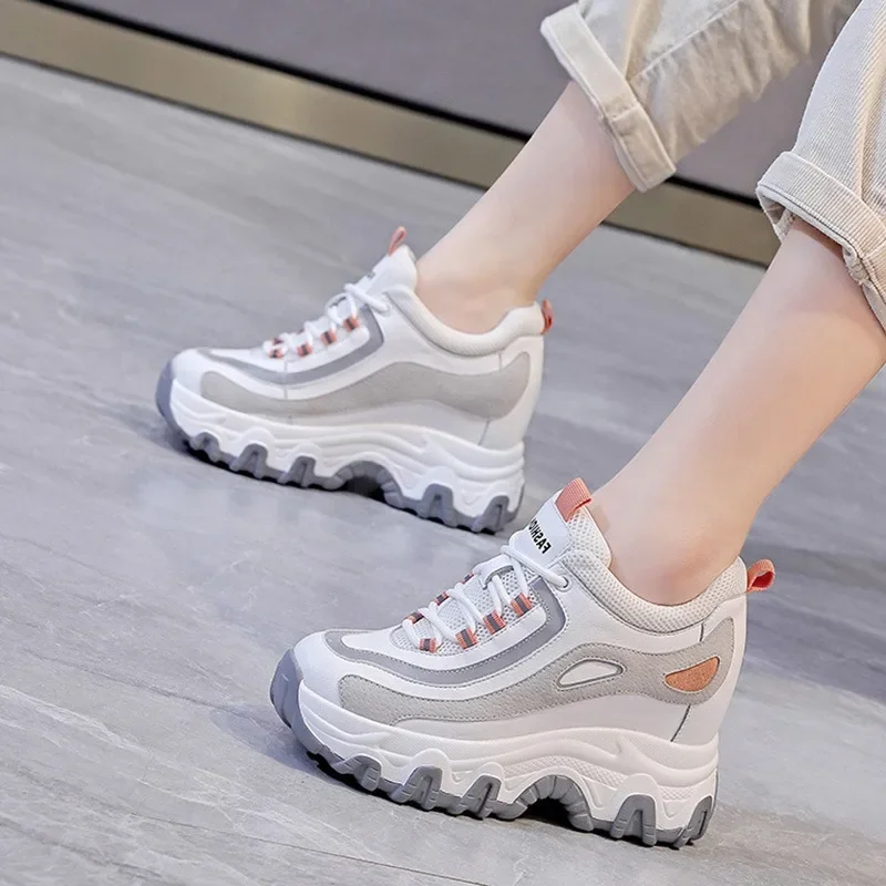 9CM Genuine Leather Platform W - đánh giá và giá Platform Sneakers Chunky