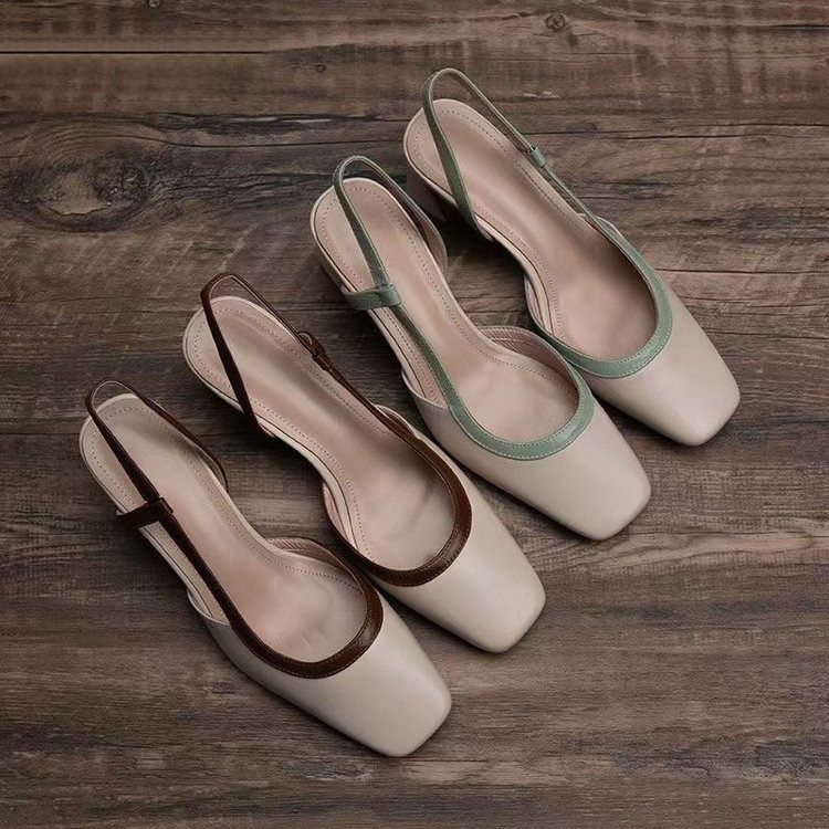Fashion Square Toe Thick Heel  - đánh giá và giá Square Toe Mule