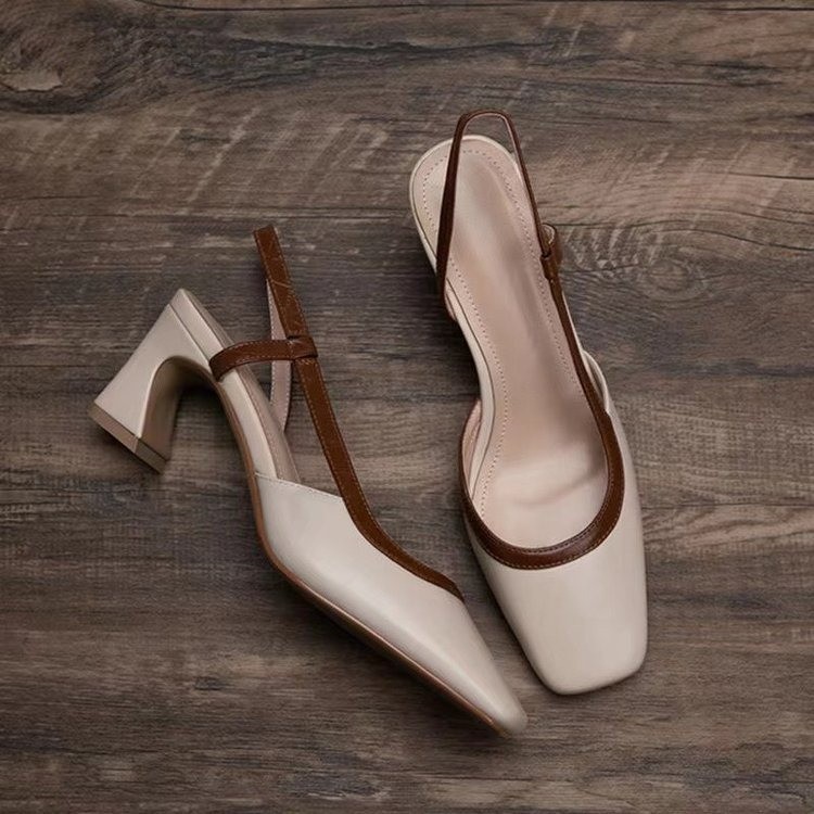 Fashion Square Toe Thick Heel  - đánh giá và giá Square Toe Mule