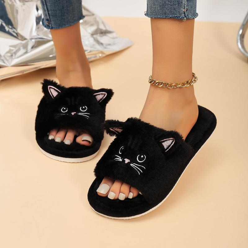 Casual Fluffy Women's Slippers - đánh giá và giá Women'S Shoes For Flat Feet