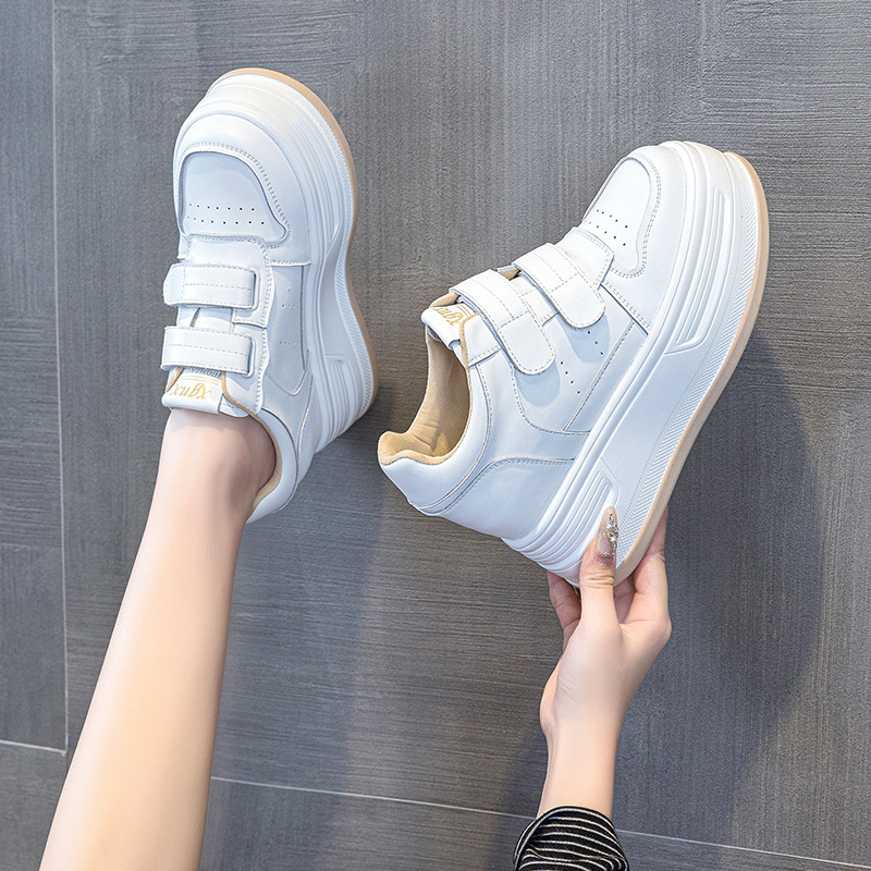 10CM Cow Genuine Leather Autum - đánh giá và giá Platform Sneakers Chunky