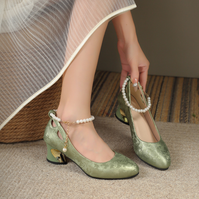 2025 New Bow Pearl Mary Jane P - đánh giá và giá Women Shoes Mk