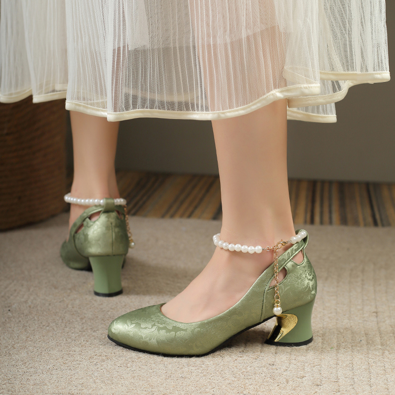 2025 New Bow Pearl Mary Jane P - đánh giá và giá Women Shoes Mk