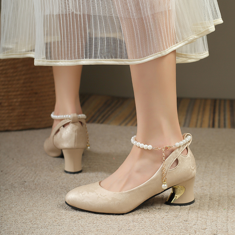 2025 New Bow Pearl Mary Jane P - đánh giá và giá Women Shoes Mk