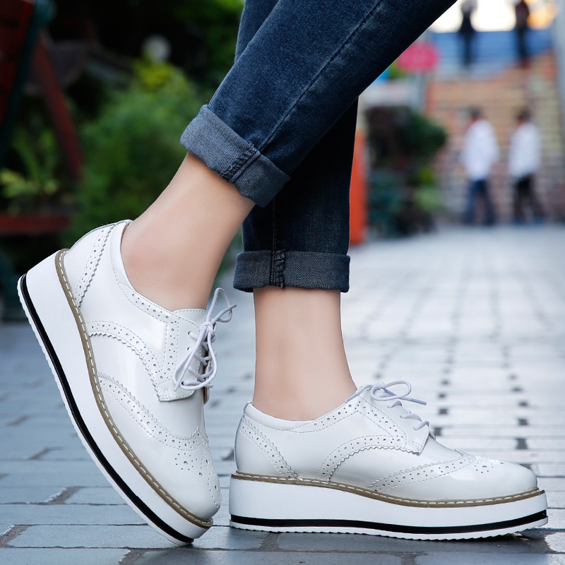 Women Loafers Shoes Leather Th - đánh giá và giá Espadrille Wedge Shoes