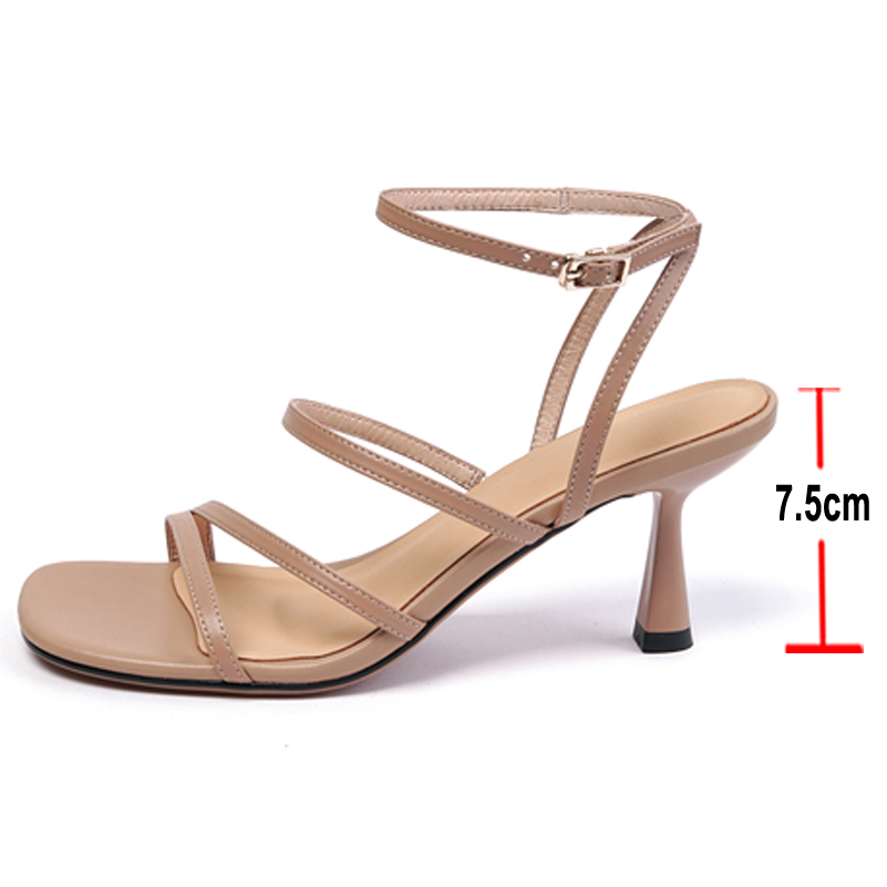 Meotina Sandals Women Shoes Sq - đánh giá và giá Ankle Strap Heels