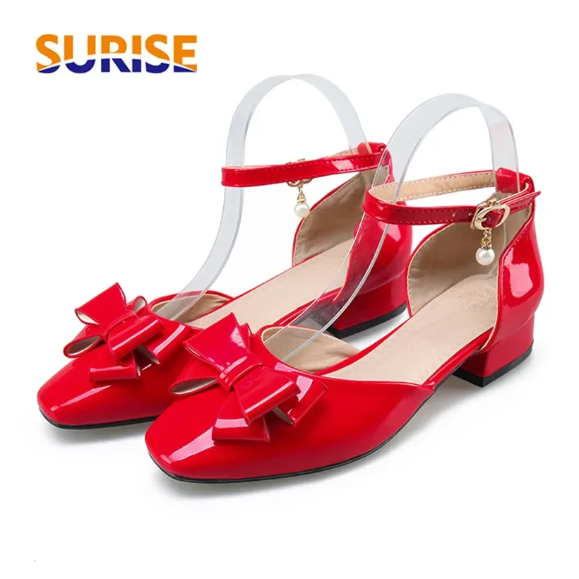 Big Size Women Bowtie Pumps Ro - đánh giá và giá Ankle Strap Heels