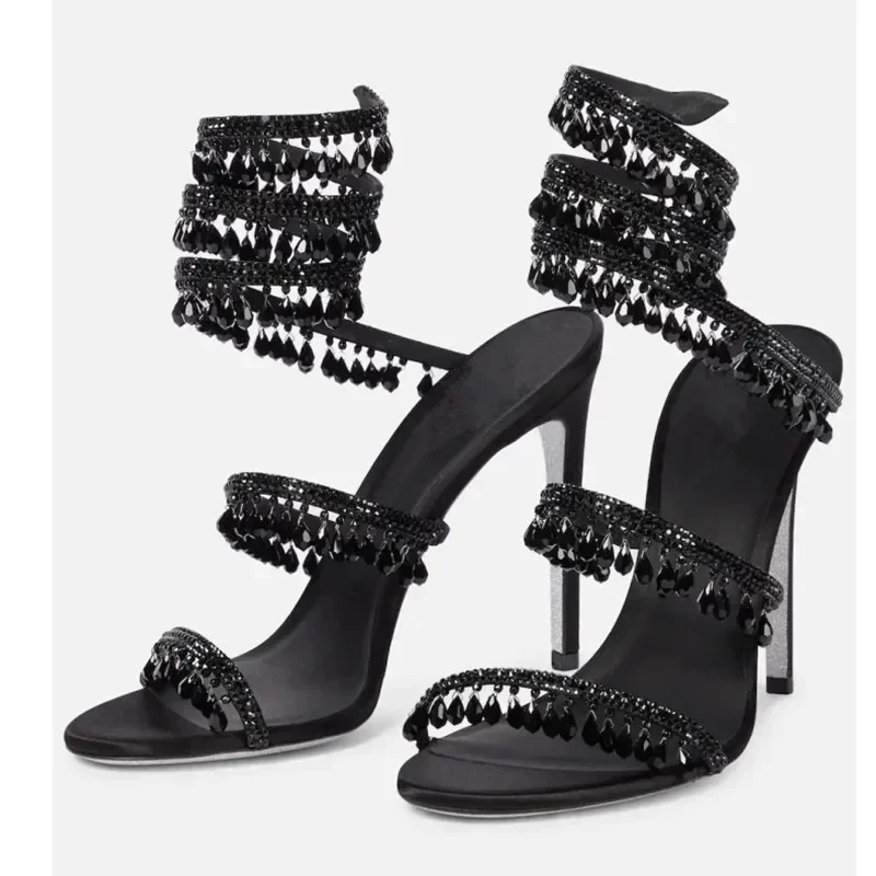 2026Women's New Water Diamond  - đánh giá và giá Ankle Strap Heels