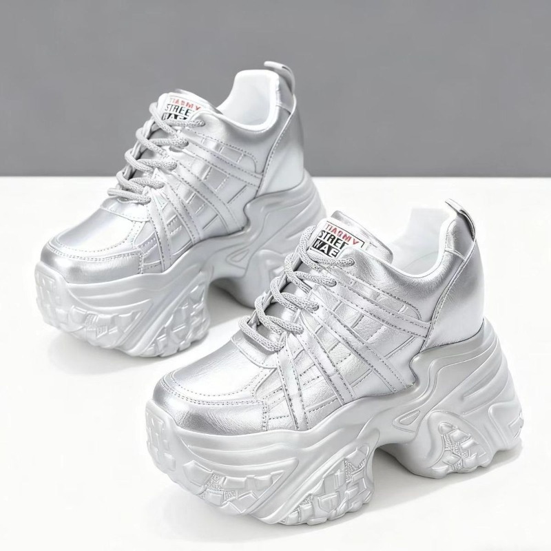 2026 New 10M 12CM Genuine Leat - đánh giá và giá Platform Sneakers Chunky